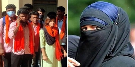 Saffron shawl in response to hijab in Karnataka college