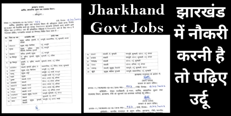 If you want to do job in Jharkhand then read Urdu