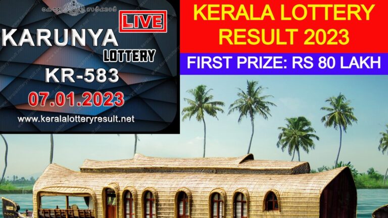 Karunya KR-583 Winning Numbers for January 7; First Prize Rs 80 Lakh!