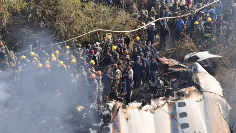 French Expert Team Begins Probe into Yeti Airlines Plane Crash in Pokhara