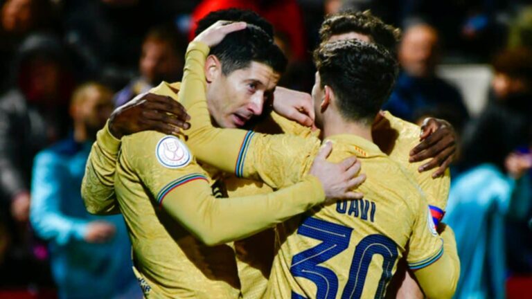Robert Lewandowski Hits two as Barcelona Thrash Ceuta 5-0 in Spanish Cup