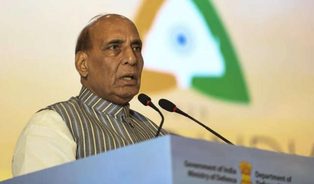 Defence Minister Rajnath Singh pays homage to martyrs, pledges support to families