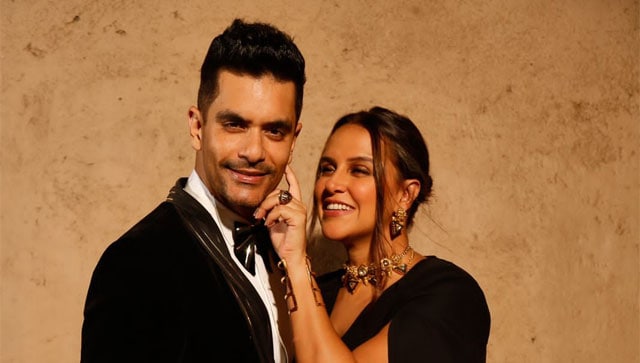 Angad Bedi and Neha Dhupia to be paired together on screen for the very first time for a rom-com penned by Chetan Bhagat-Sports News , Firstpost