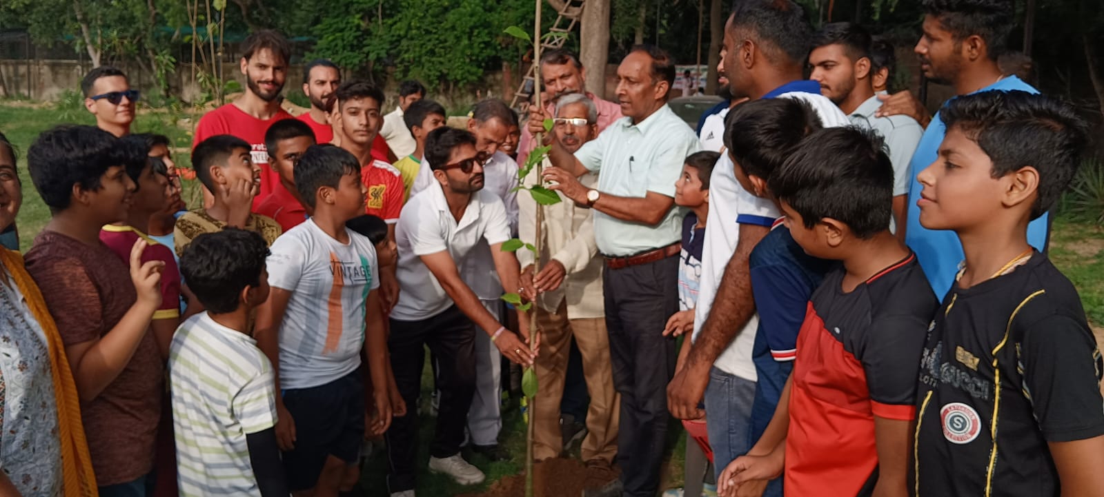 Football Club planted trees in jaipur