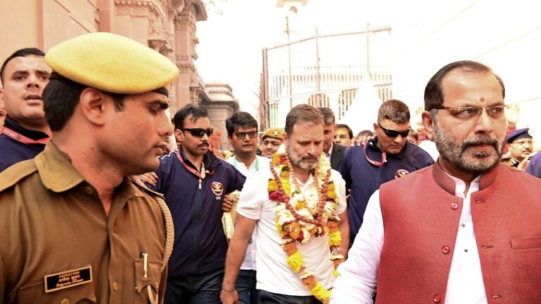 Cong Claims Camera Not Allowed to Accompany Rahul Gandhi During Vishwanath Temple Visit